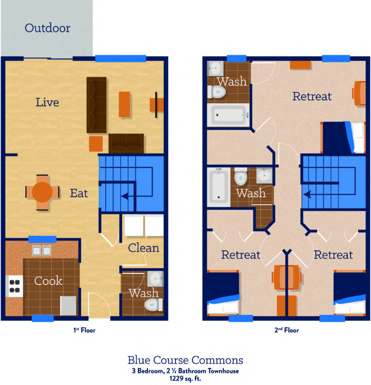 3 Bedroom floor plan